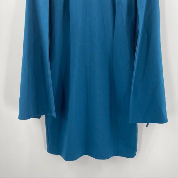 BLACK HALO EVE By LAUREL BERMAN Dress Size 6 Statement Sleeve Cutout La Rue Mini - Picture 4 of 16